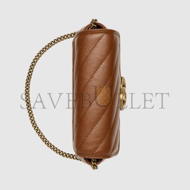 g*u*i gg marmont matelassÉ S*per mini bag 476433 (16.5*10.2*5.1cm)