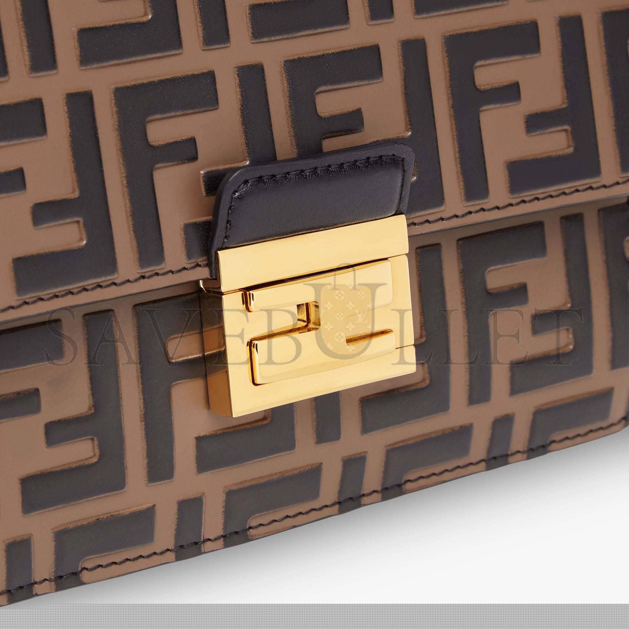 F**di kan u small - brown leather mini-bag 8m0417a659f13vk (19*13*9cm)