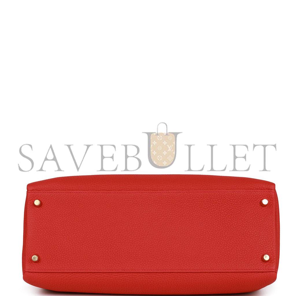 H**mes kelly retourne 35 geranium togo gold hardware(35*24*12cm)