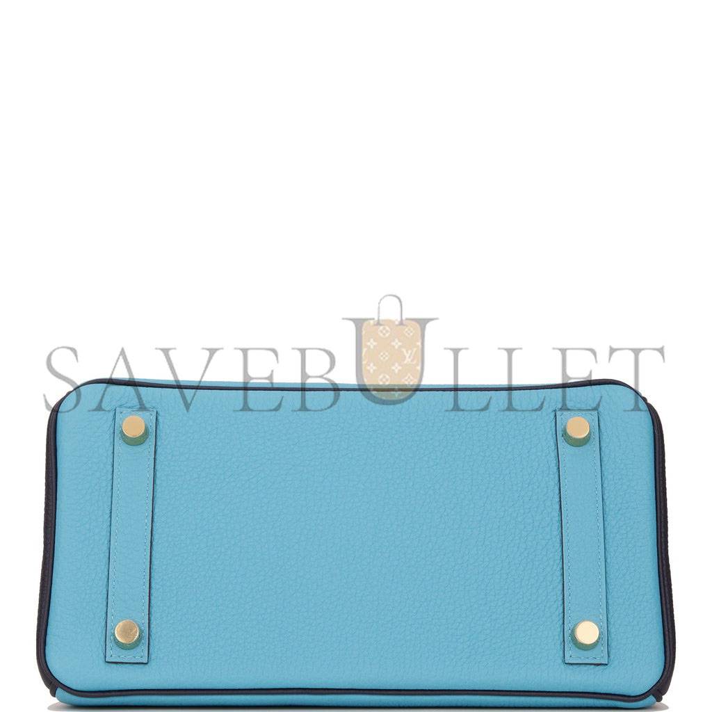 H**mes special order (hss) birkin 25 bleu du nord and bleu nuit togo permabrass hardware handmade (25cm)