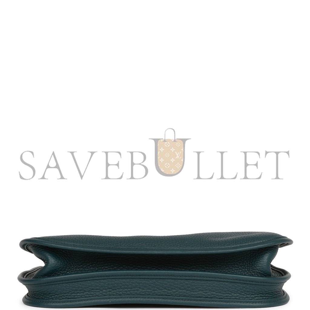 H**mes evelyne iii pm vert cypress clemence gold hardware (29*30*7cm)