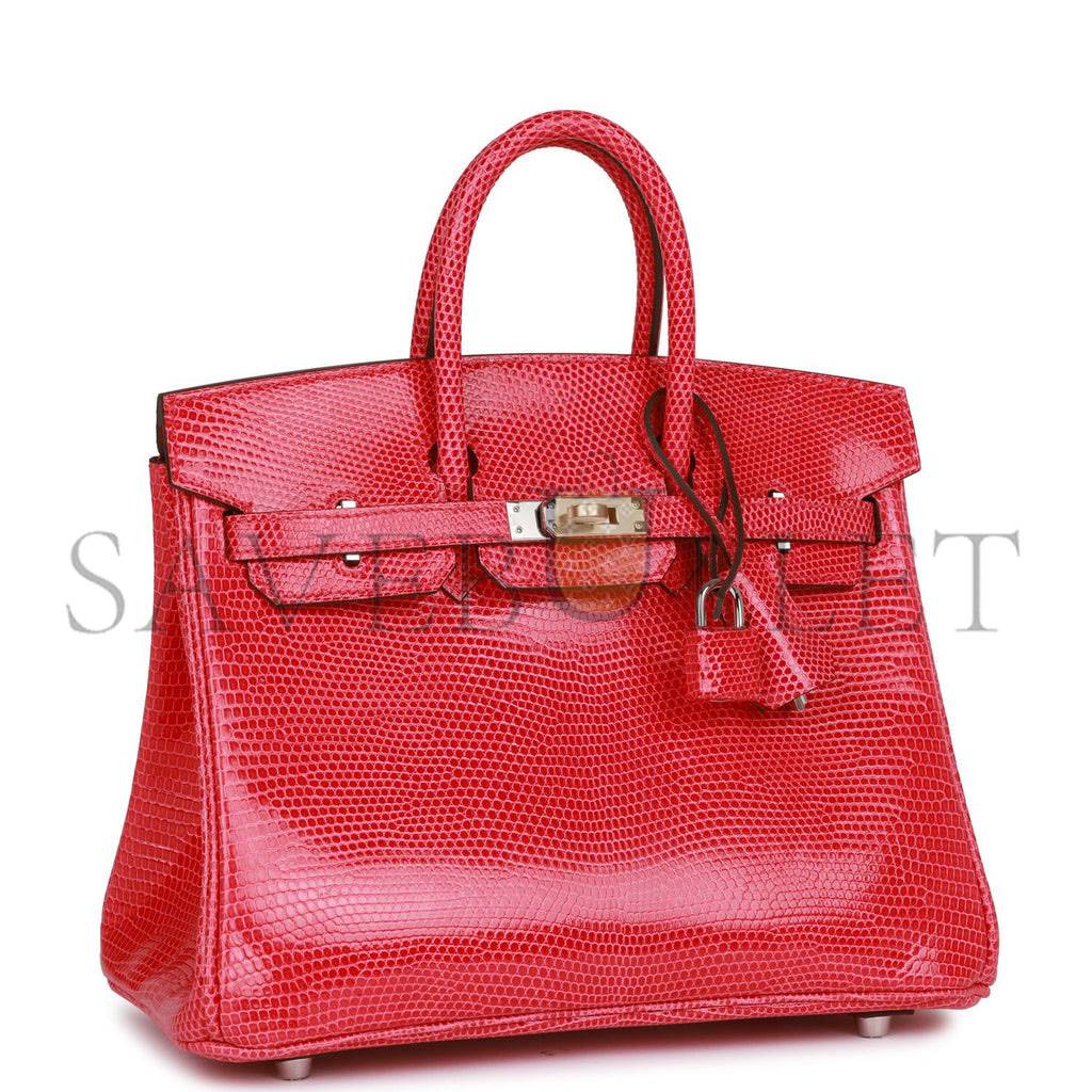 H**mes birkin 25 rose extreme lizard palladium hardware (25*19*12cm)