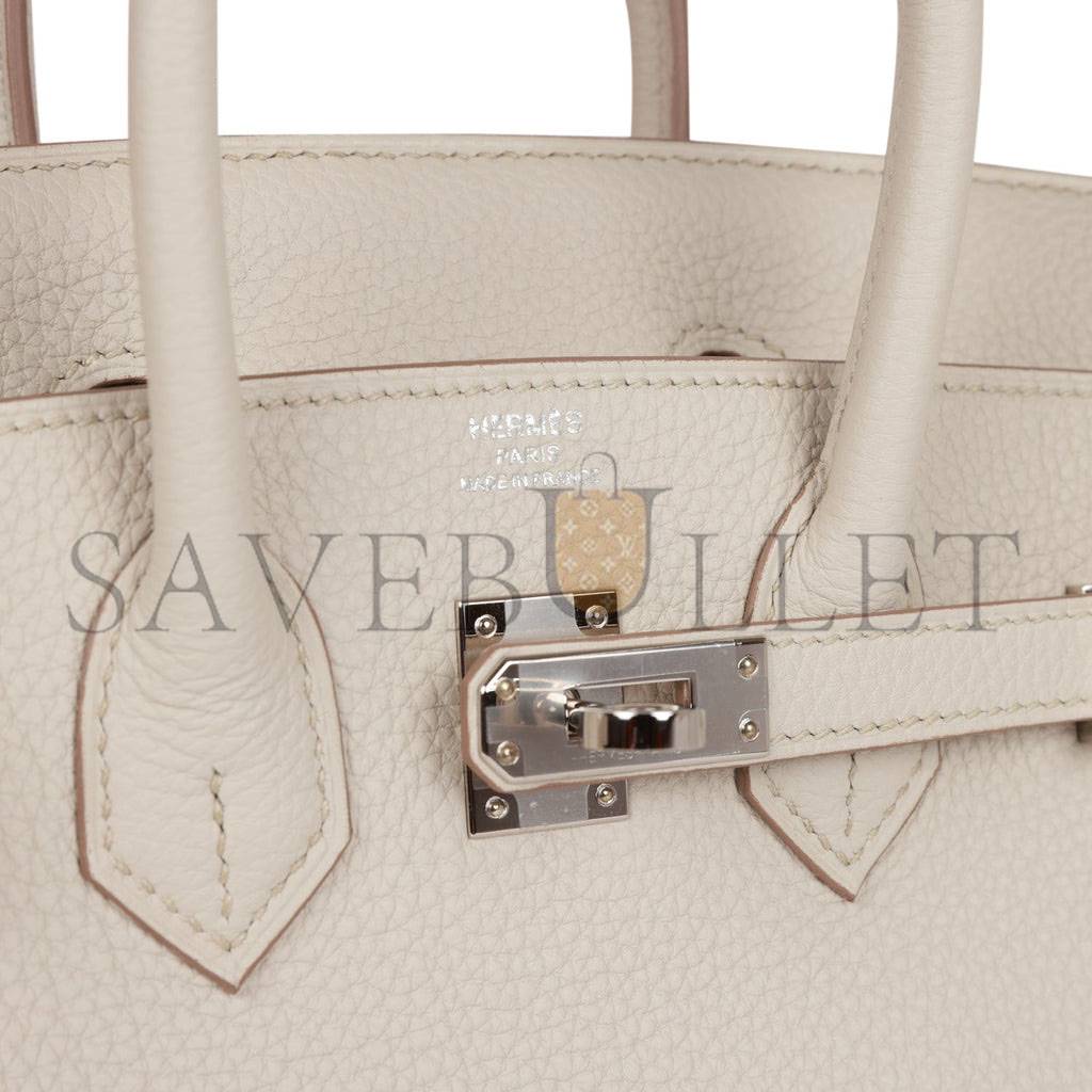 H**mes birkin 25 beton togo palladium hardware handmade (25*19*12cm)