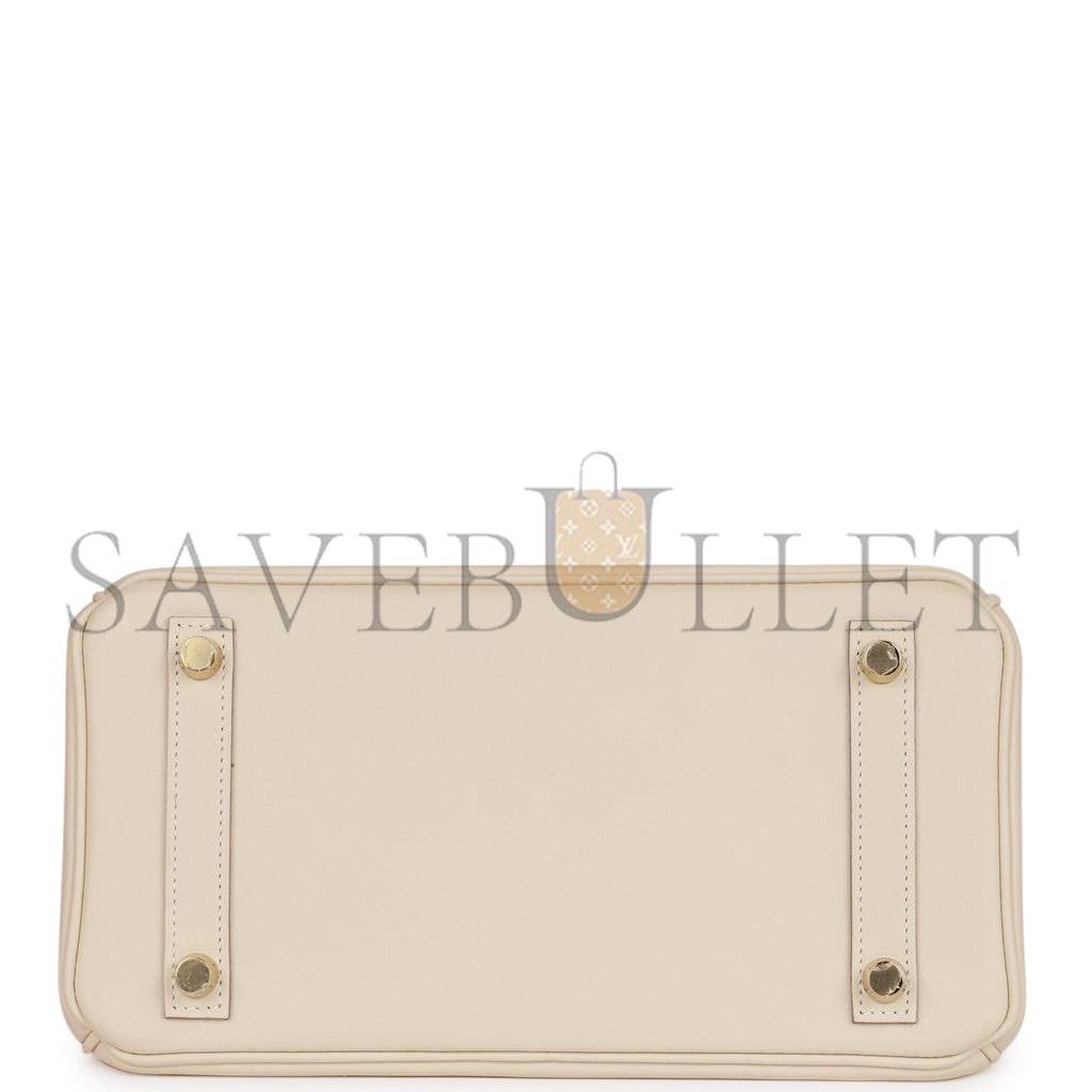 H**mes birkin 25 craie swift gold hardware handmade (25cm)