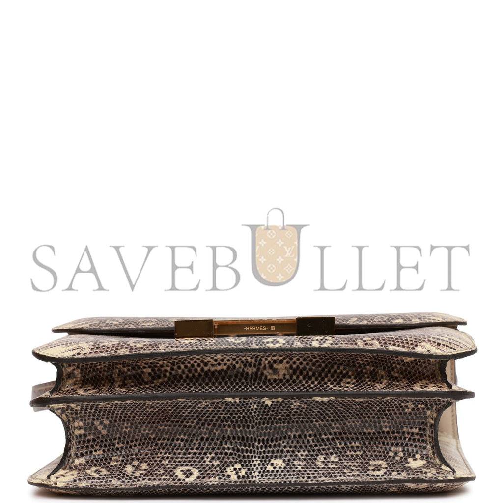 H**mes mini constance 18 ombre lizard varanus gold hardware (18*16*5cm)