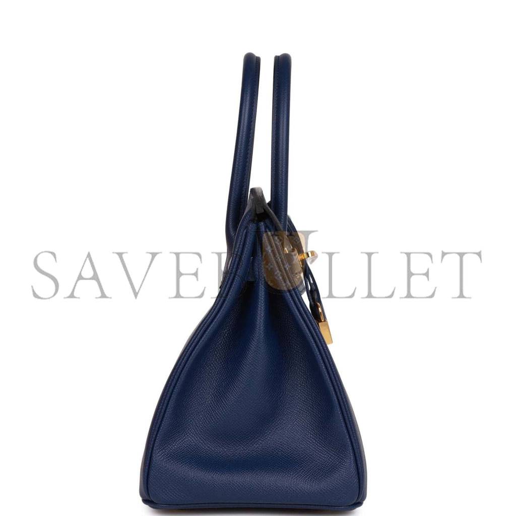H**mes birkin 30 bleu saphir epsom gold hardware (30cm)
