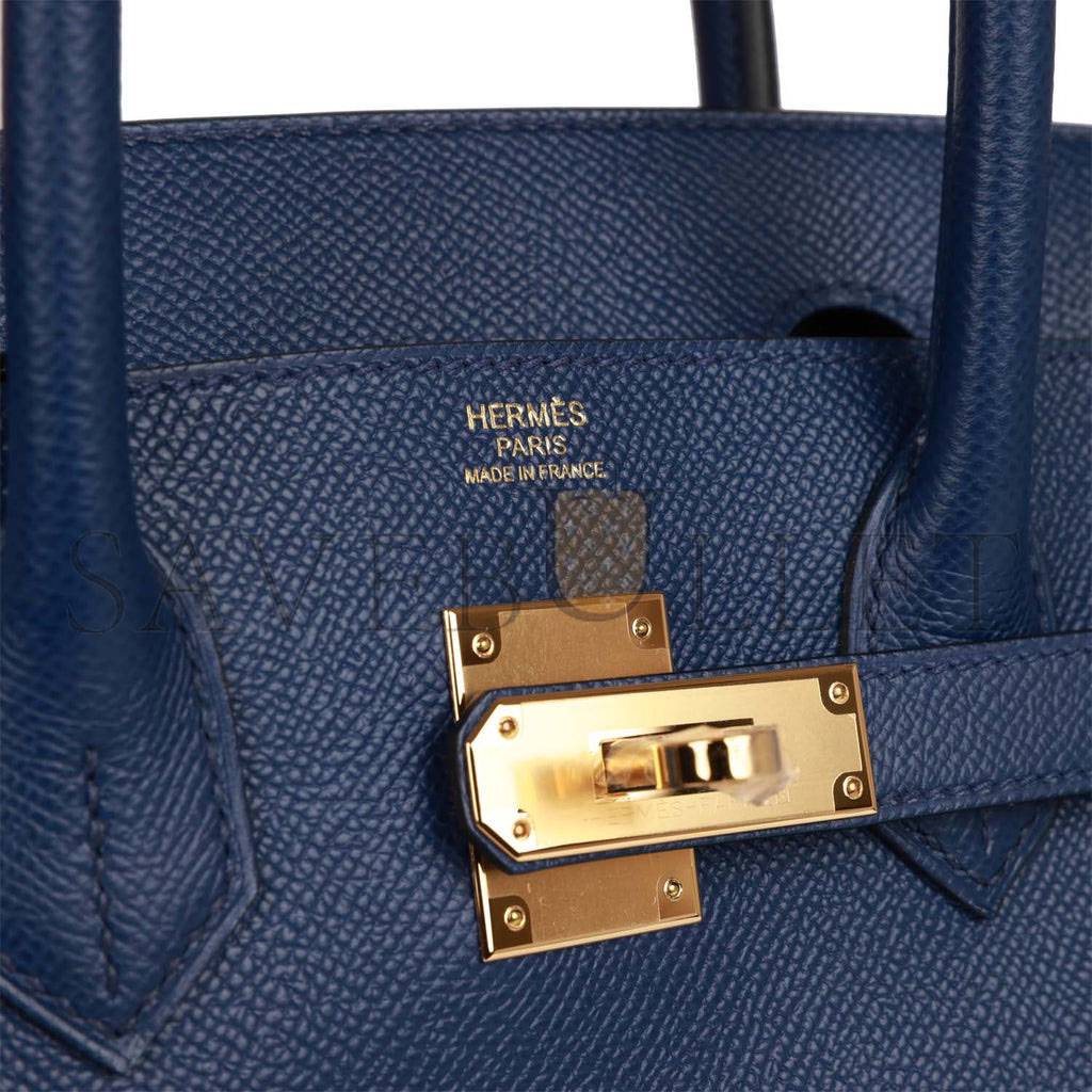 H**mes birkin 30 bleu saphir epsom gold hardware (30cm)