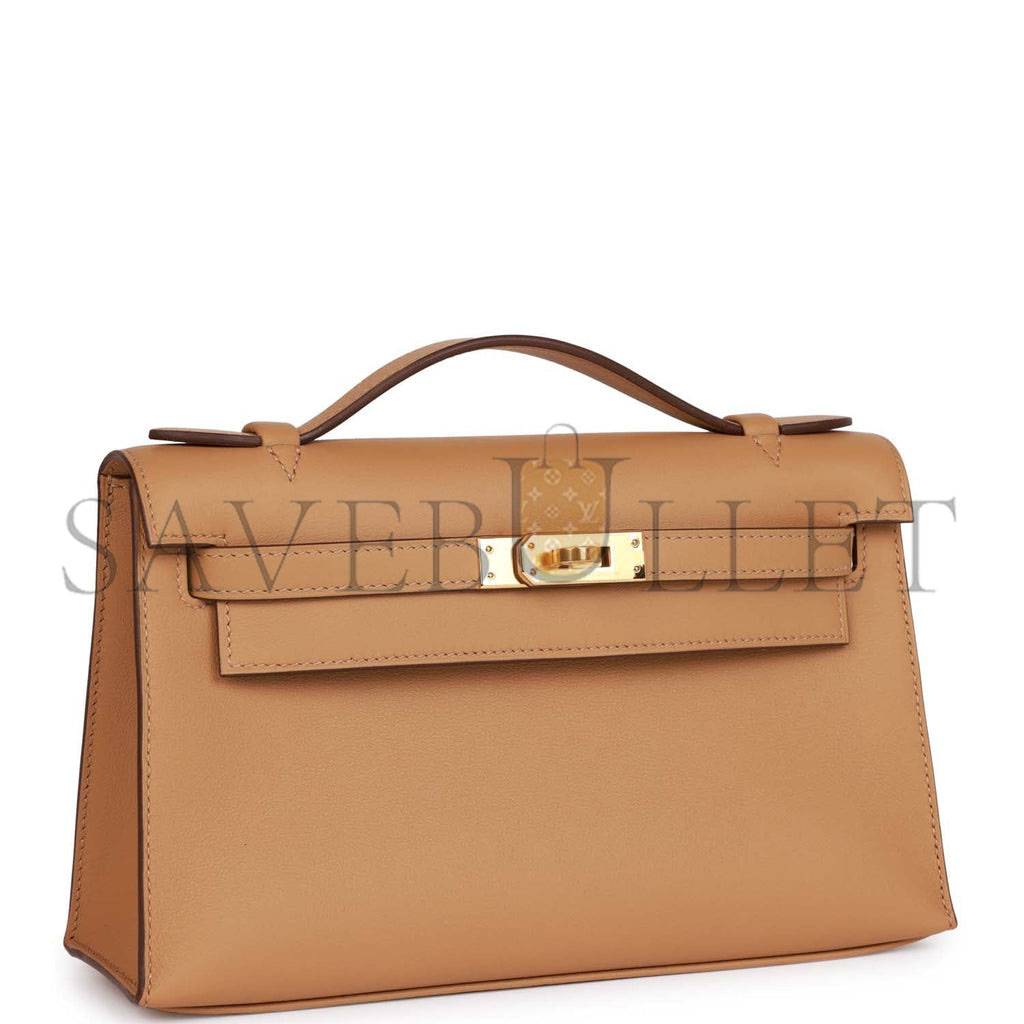H**mes kelly pochette biscuit swift gold hardware (22*12*13cm)