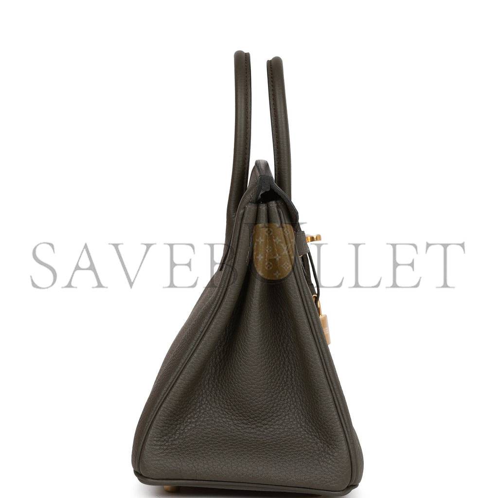 H**mes birkin 25 vert de gris togo gold hardware handmade (25cm)