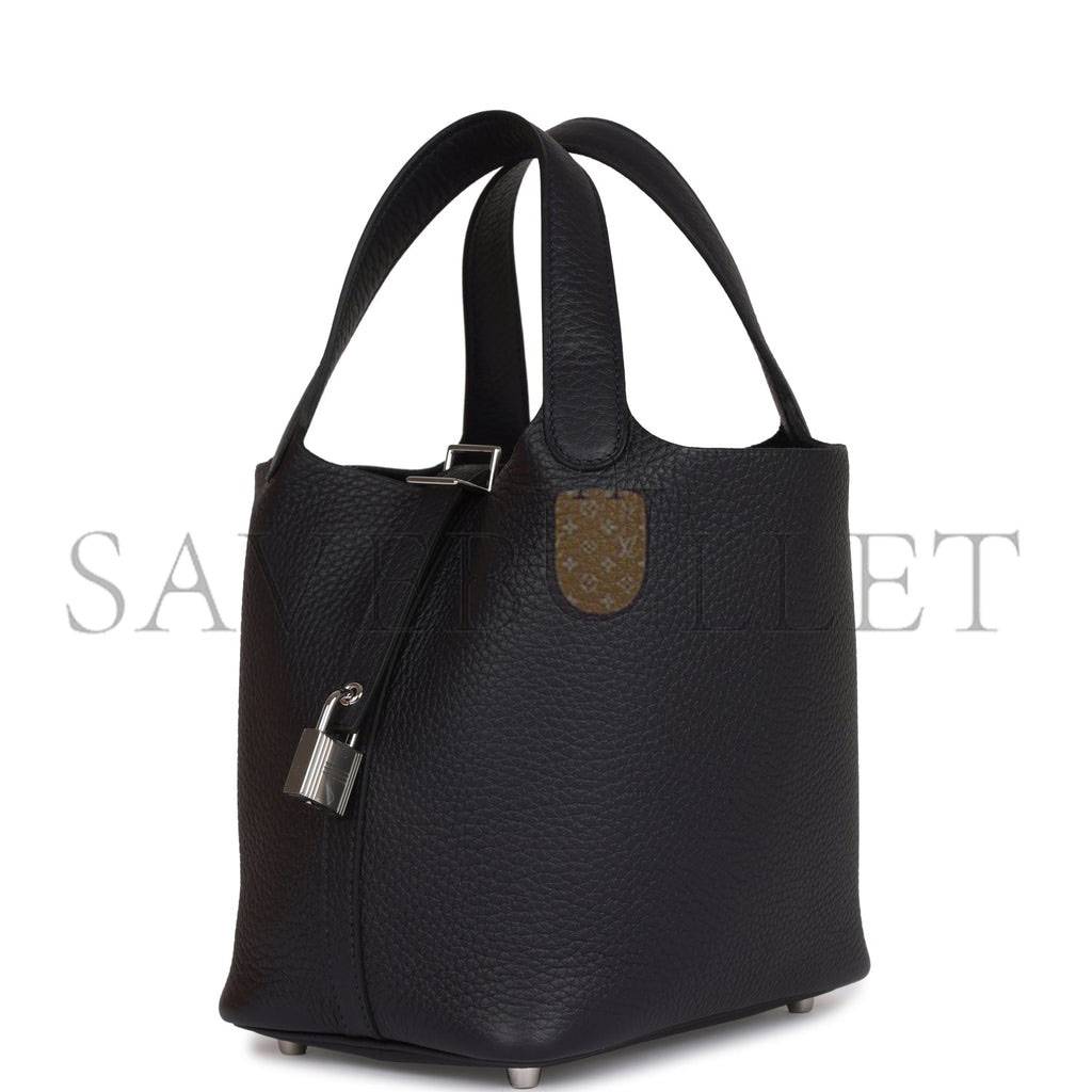 H**mes picotin lock 18 caban clemence palladium hardware (18*13*18cm)