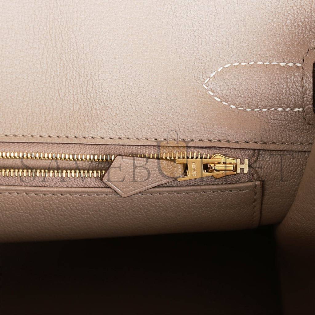 H**mes special order (hss) birkin 30 craie and gris asphalte epsom brushed gold hardware( 30cm*22*16cm)