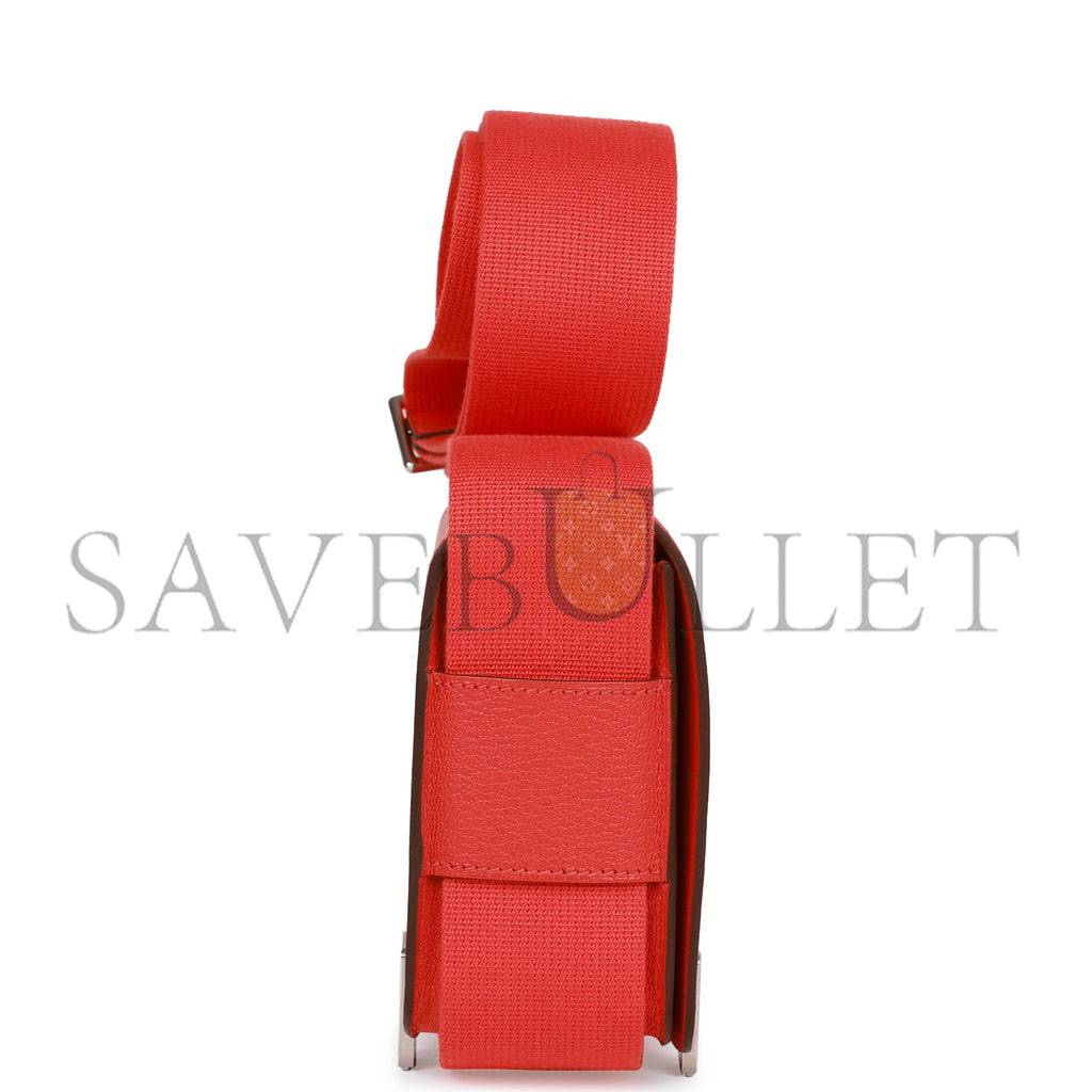 H**mes geta capucine chevre palladium hardware (20.3*14*6.4cm)