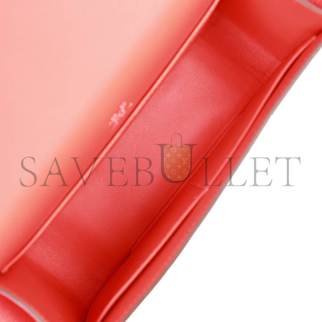 H**mes geta capucine chevre palladium hardware (20.3*14*6.4cm)