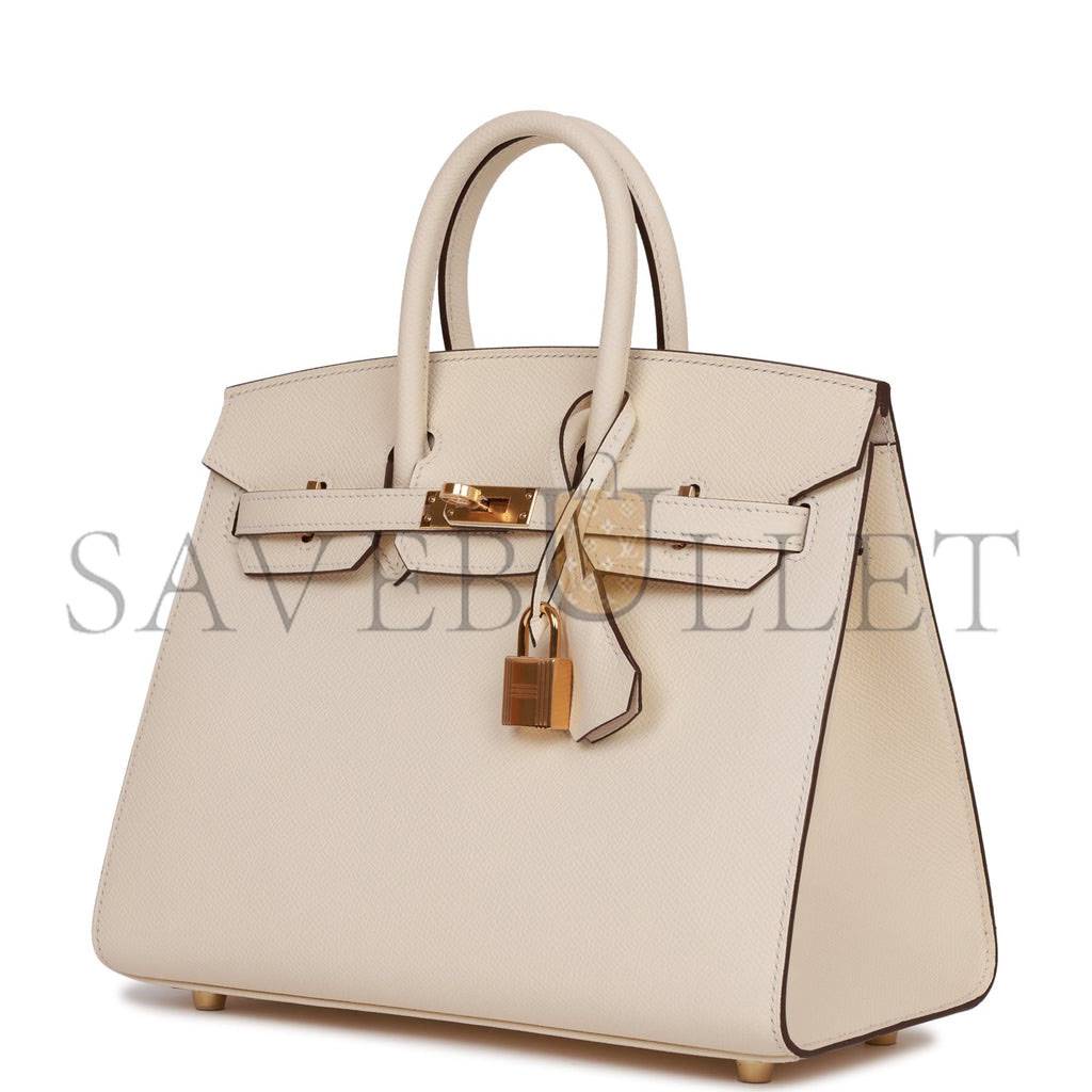 H**mes birkin sellier 25 nata epsom gold hardware handmade (25cm)