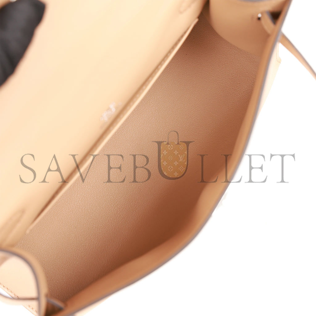 H**mes kelly pochette chai swift palladium hardware (22*12*13cm)