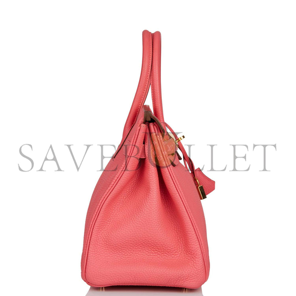H**mes birkin 30 rose lipstick togo gold hardware (30cm)