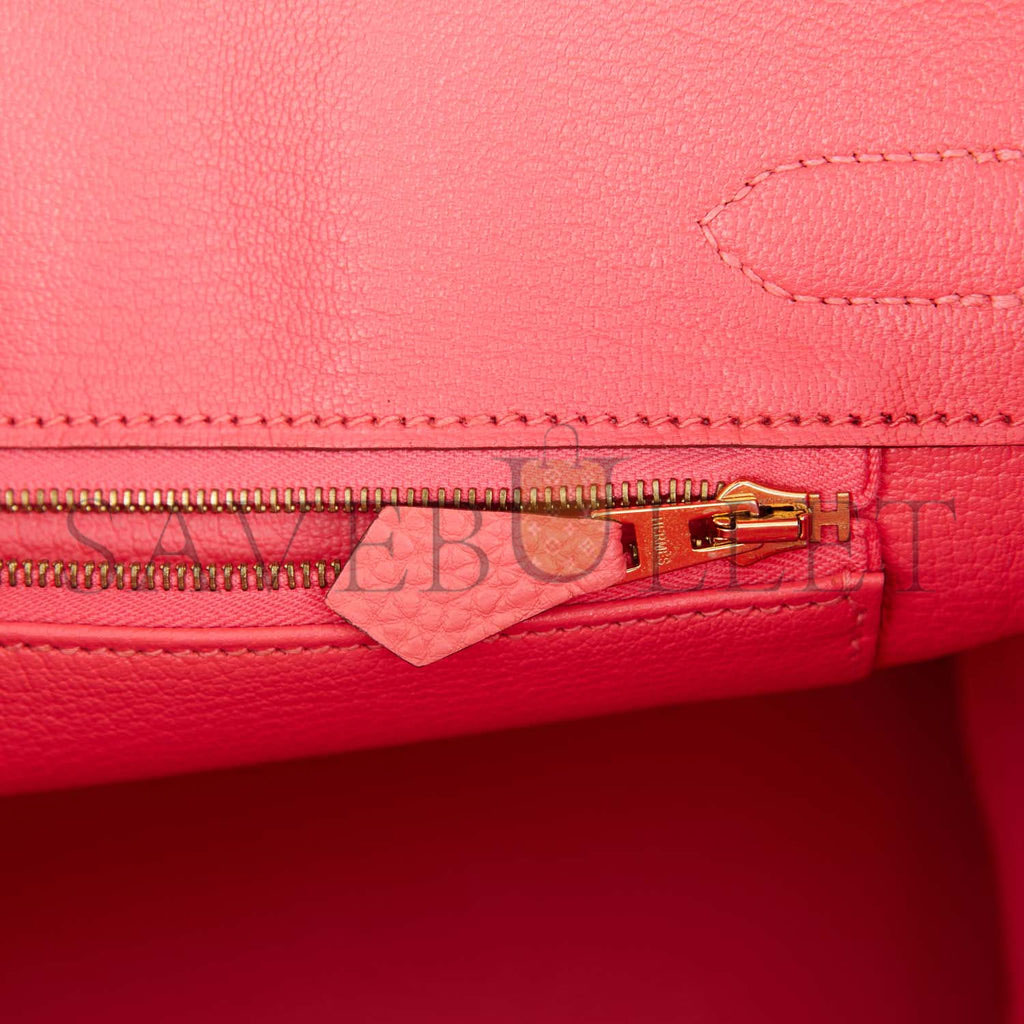 H**mes birkin 30 rose lipstick togo gold hardware (30cm)