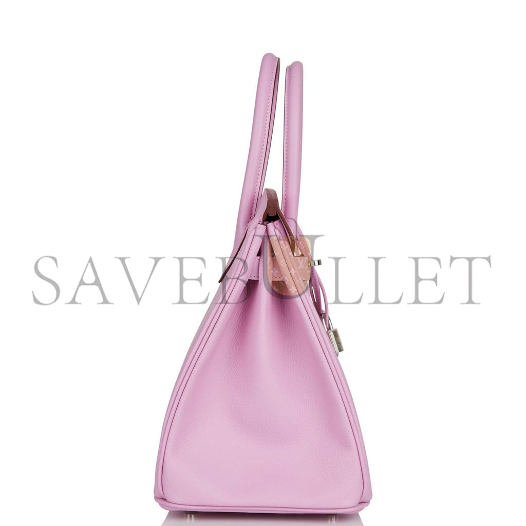 H**mes birkin 30 mauve sylvestre epsom palladium hardware (30cm)