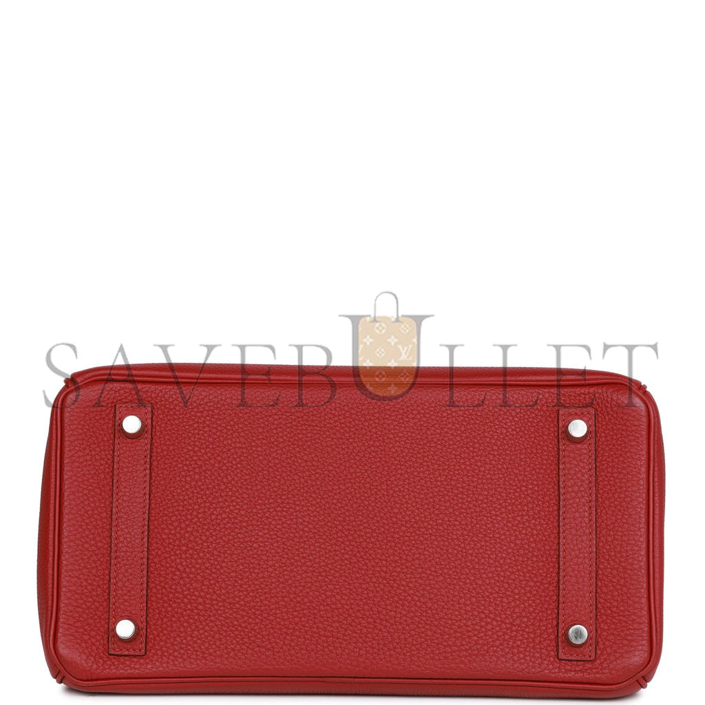 H**mes birkin 30 rouge imperial togo palladium hardware (30cm)