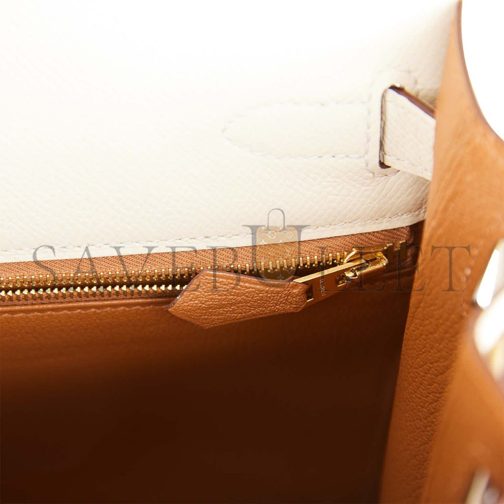 H**mes special order (hss) kelly sellier 28 nata verso epsom brushed gold hardware (28*22*10cm)