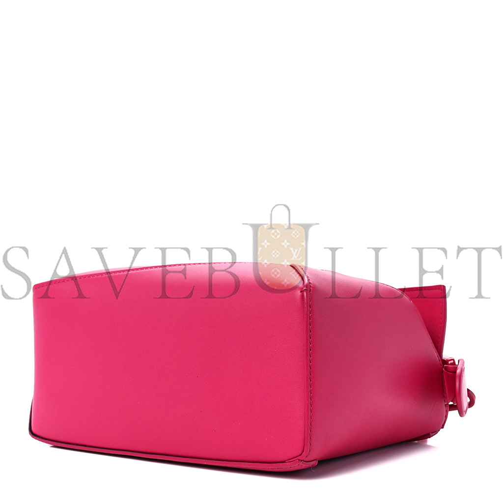 l*ew* satin calfskin monoCh*0me small puzzle edge bag ruby red glaze (24*16.5*10.5cm)