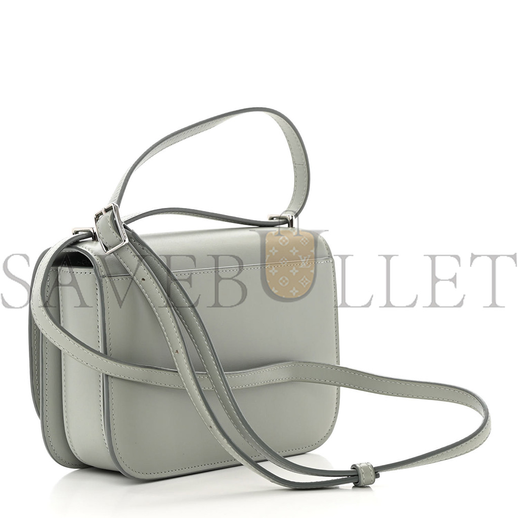 l*ew* silk calfskin small goya bag gray (19*13*6cm)
