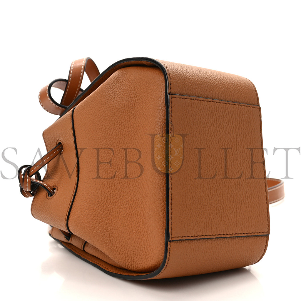 l*ew* calfskin mini hammock shoulder bag tan (20*16*10cm)
