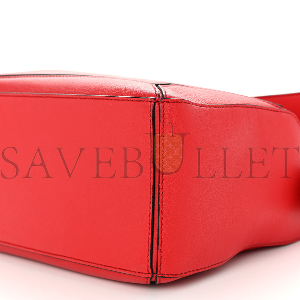 l*ew* calfskin small puzzle bag scarlet (24*16.5*10.5cm)