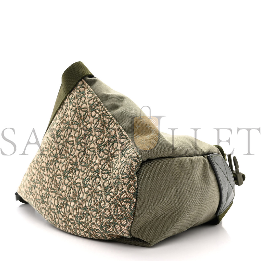 l*ew* jacquard anagram calfskin anton sling avocado green (34*20*10cm)