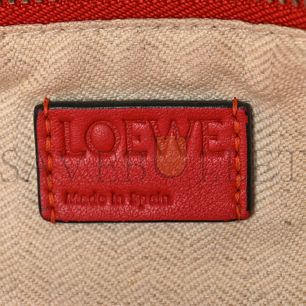 l*ew* calfskin small puzzle bag scarlet (24*16.5*10.5cm)