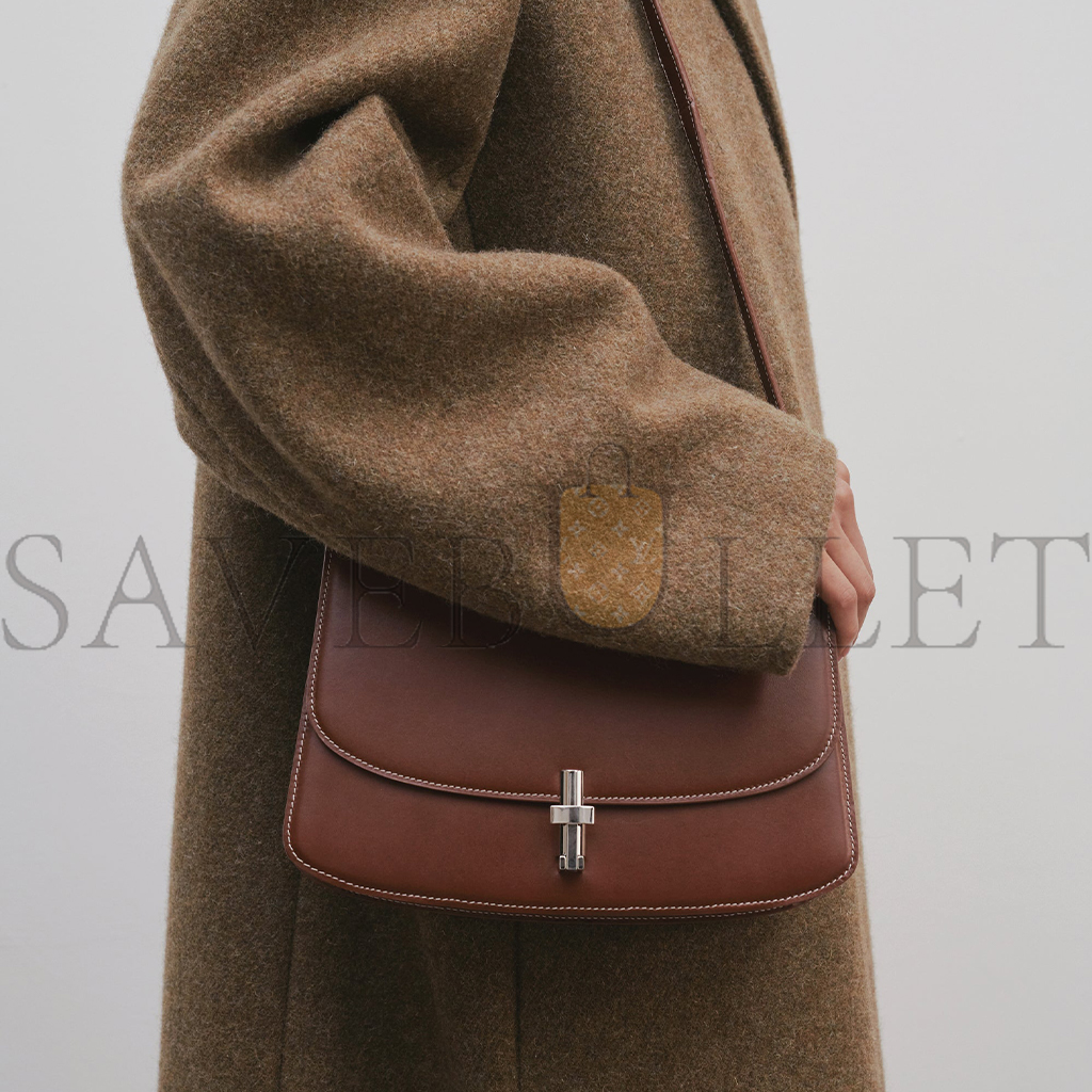 T*e R*w sofia 10.00 shoulder bag in leather cherry wood w1570l60chywd (25*18*8cm）
