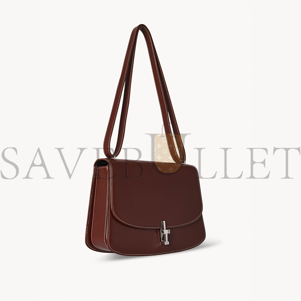 T*e R*w sofia 10.00 shoulder bag in leather cherry wood w1570l60chywd (25*18*8cm）