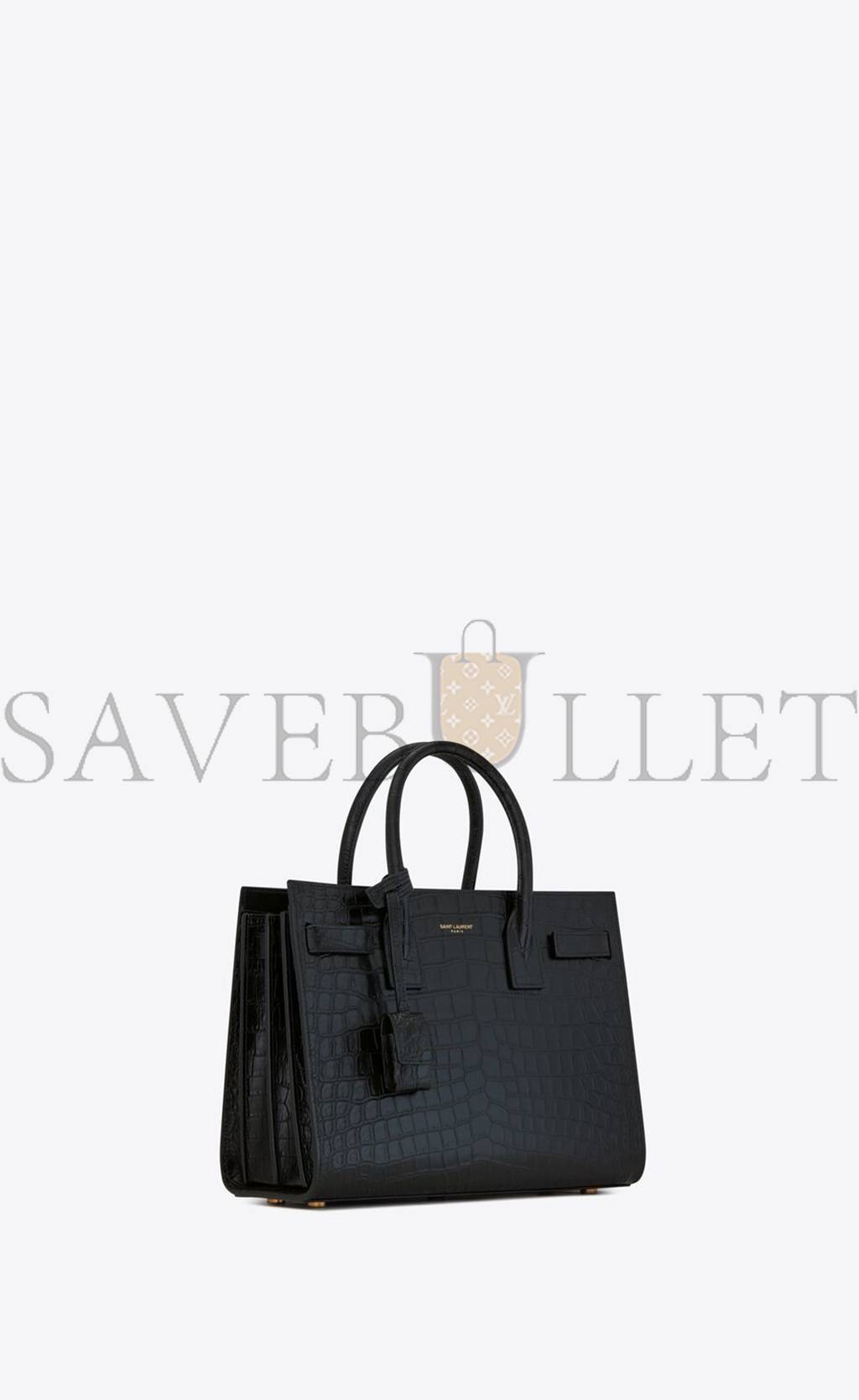 Y*L sac de jour baby in crocodile-embossed matte leather 421863dzeaw1000 (26*20.5*12.5cm)