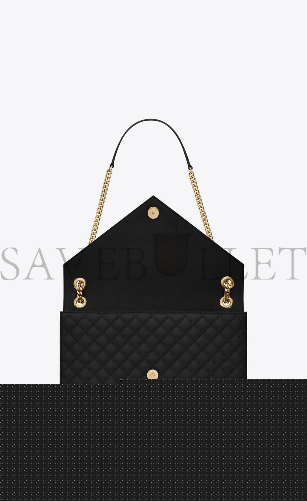 Y*L envelope large bag in mix matelass&eacute; grain de poudre embossed leather 600166bow911000 (31*22*7.5cm)