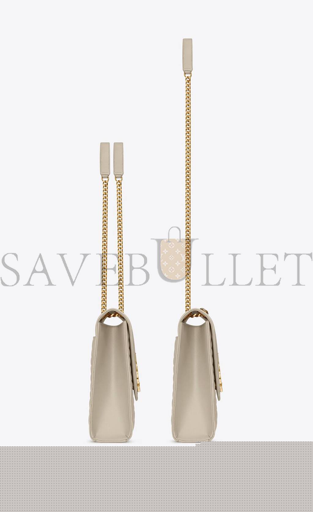 Y*L envelope large bag in mix matelass&eacute; grain de poudre embossed leather 600166bow919207 (31*22*7.5cm)