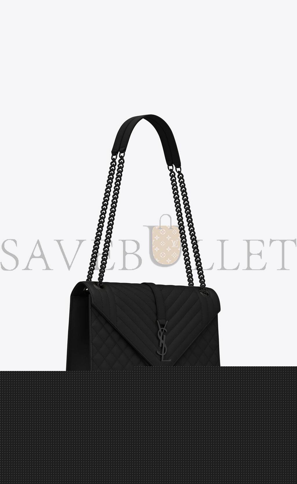 Y*L envelope large bag in mix matelass&eacute; grain de poudre embossed leather 600166bow981000 (31*22*7.5cm)