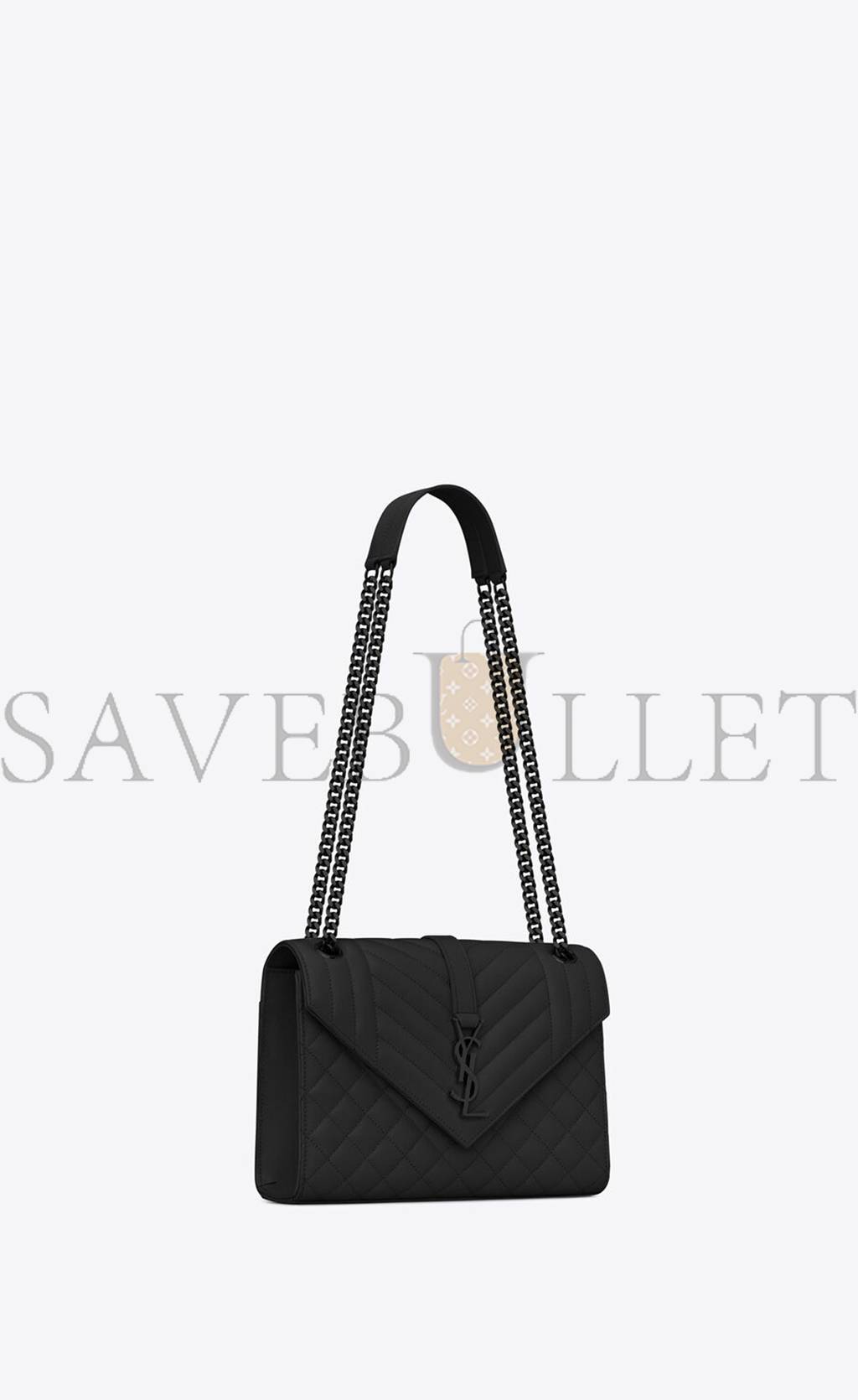 Y*L envelope medium chain bag in mix matelass&eacute; grain de poudre embossed leather 600185bow981000 (24*17.5*6cm)