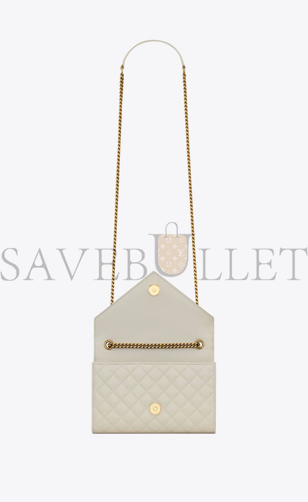 Y*L small envelope in mix matelass&eacute; leather 600195aabzo9290 (21*13*6cm)