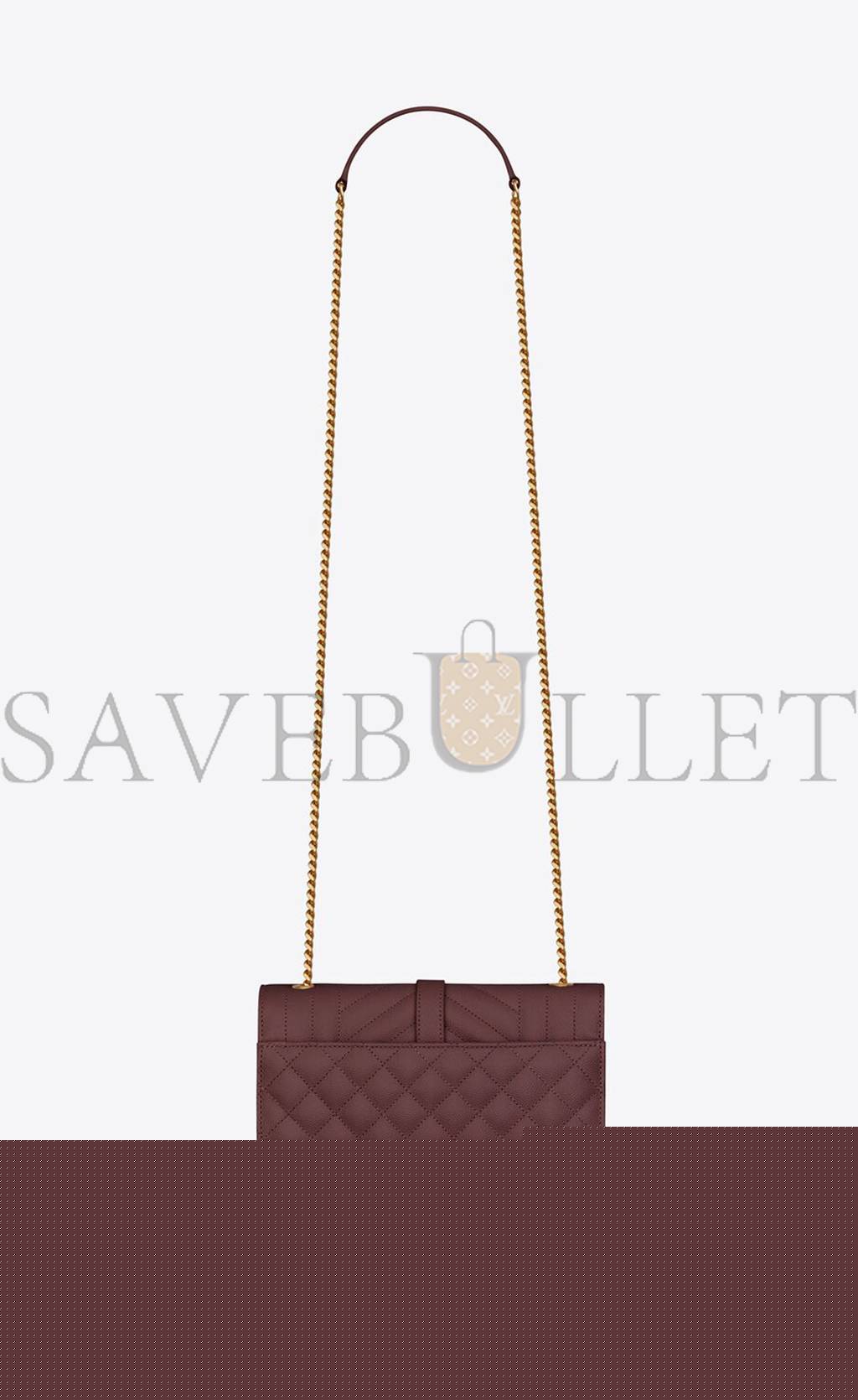 Y*L envelope small bag in mix matelass&eacute; grain de poudre embossed leather 600195bow916475 (21*13*6cm)