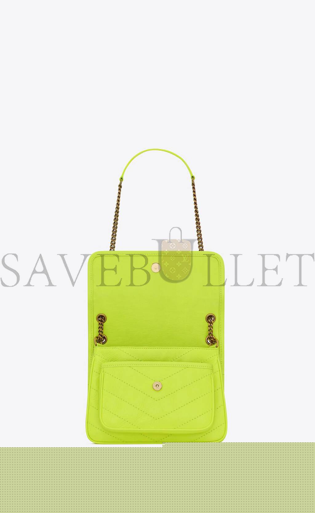 Y*L niki baby chain bag in crinkled lambskin 633160aaa6n7109 (21*16*7.5cm)