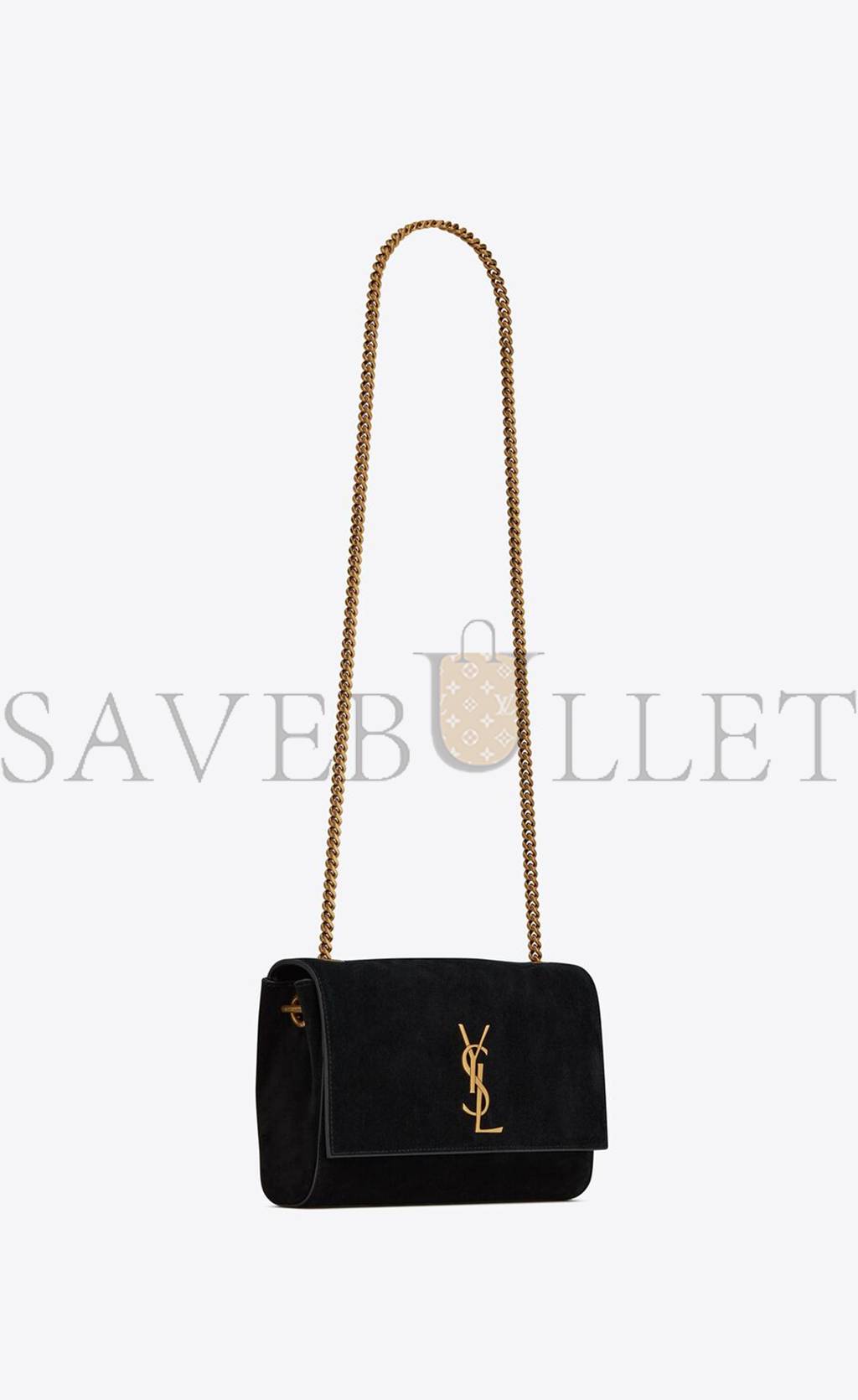 y*l kate small S*pplereversible chain bag in suede and leather 7212500ud7w1000 (22*14.5*6cm)