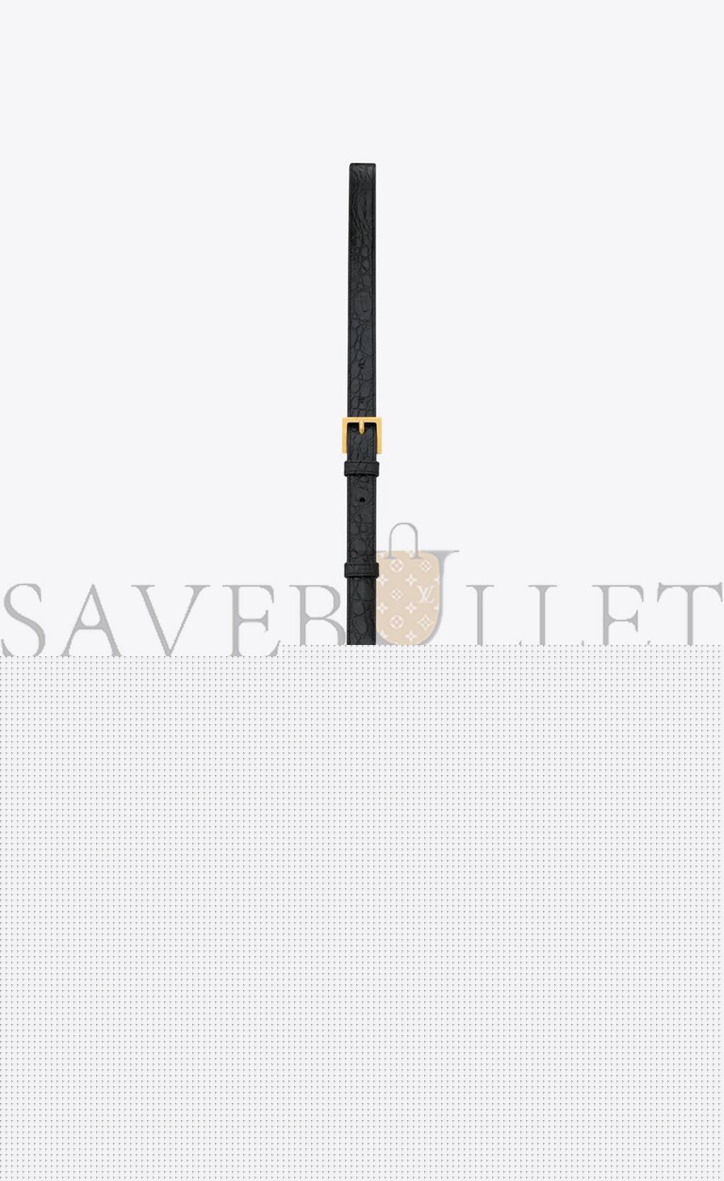 Y*L june box bag in crocodile-embossed leather 728606aaaoh1000 (19*15*8cm)