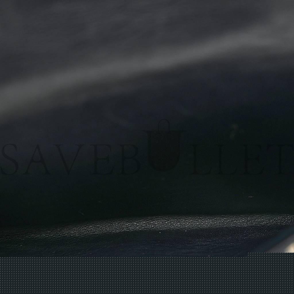 D*or oblique nano saddle chain pouch blue (11*9*2.5cm)