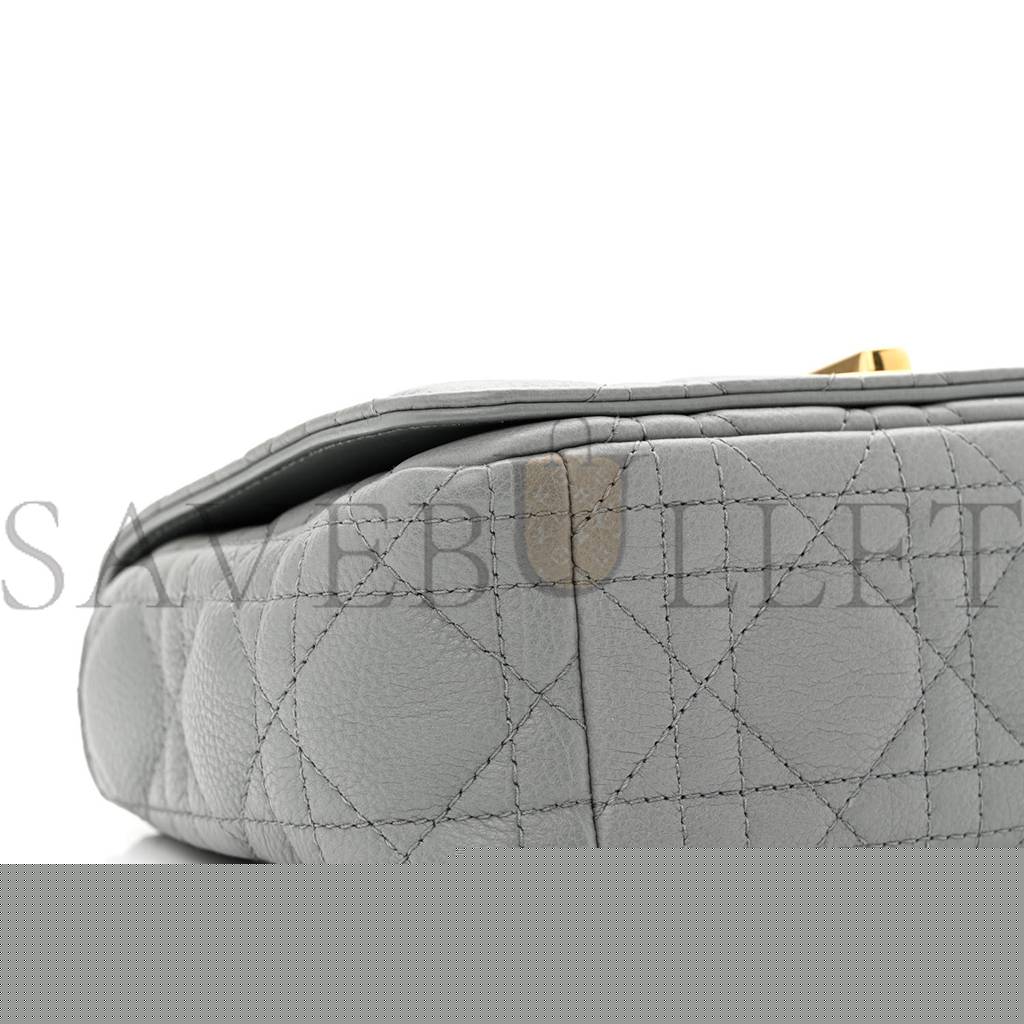 D*or calfskin cannage small caro bag grey (20*12*7cm)