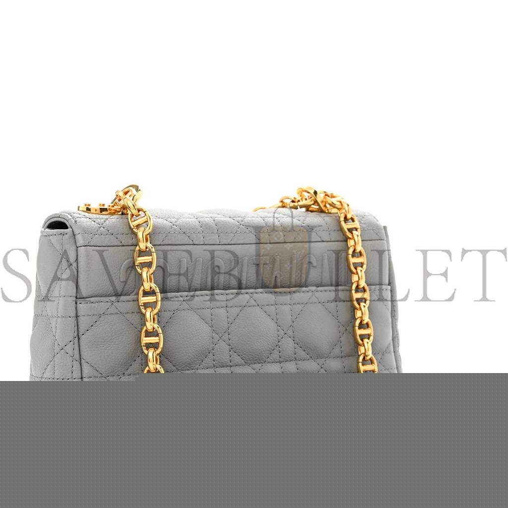 D*or calfskin cannage small caro bag grey (20*12*7cm)