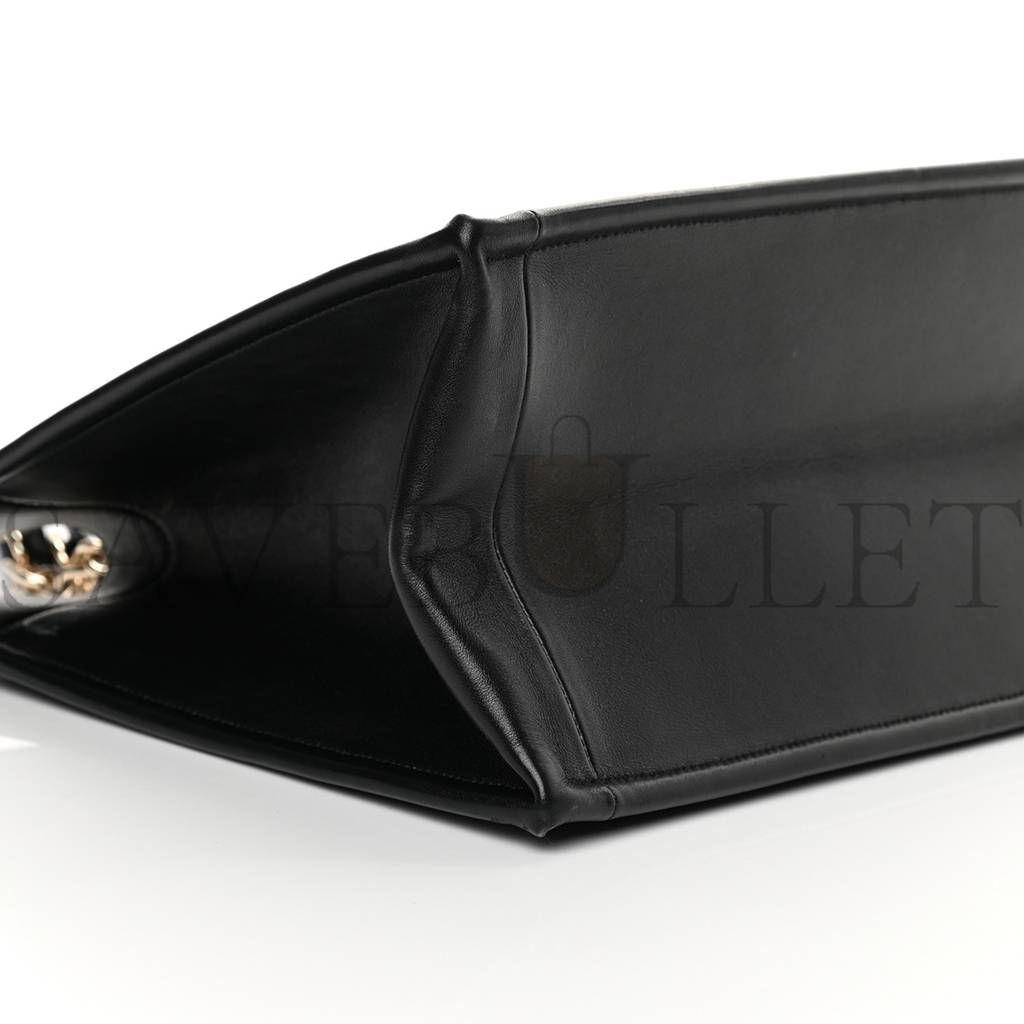 D*or calfskin archicannage medium essential tote black (36*27*17.1cm)