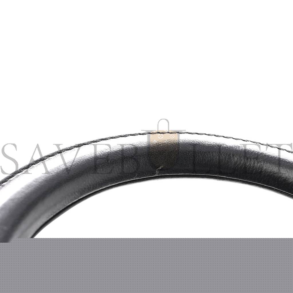 D*or lambskin studded cannage medium lady D*or black (23*20*12.7cm)