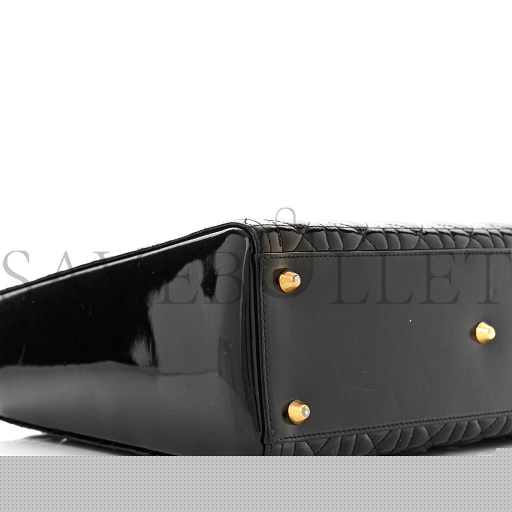 D*or patent cannage large lady D*or black (32*25*12.1cm)