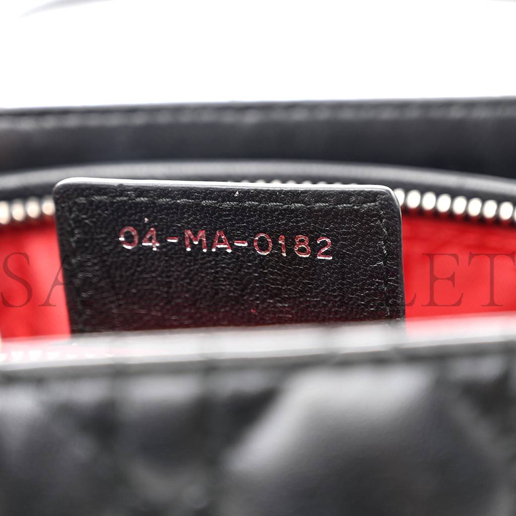 lambskin cannage large lady D*or black