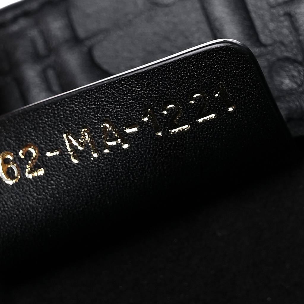 D*or oblique calfskin embossed large book tote black (42*34*18.4cm)